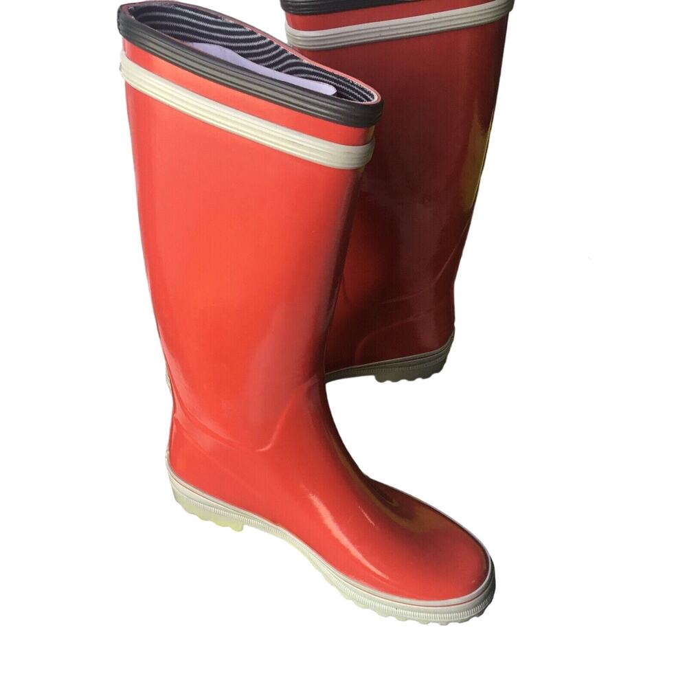 Aigle EUR Size 38 Women's Rain Boots Venise Red Croisiere Size 6.5